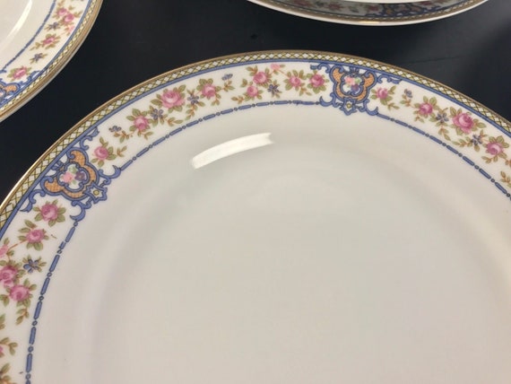 Antique NORITAKE NIPPON China "The Malay" Pattern Circa 1912 - 10 Salad Plates