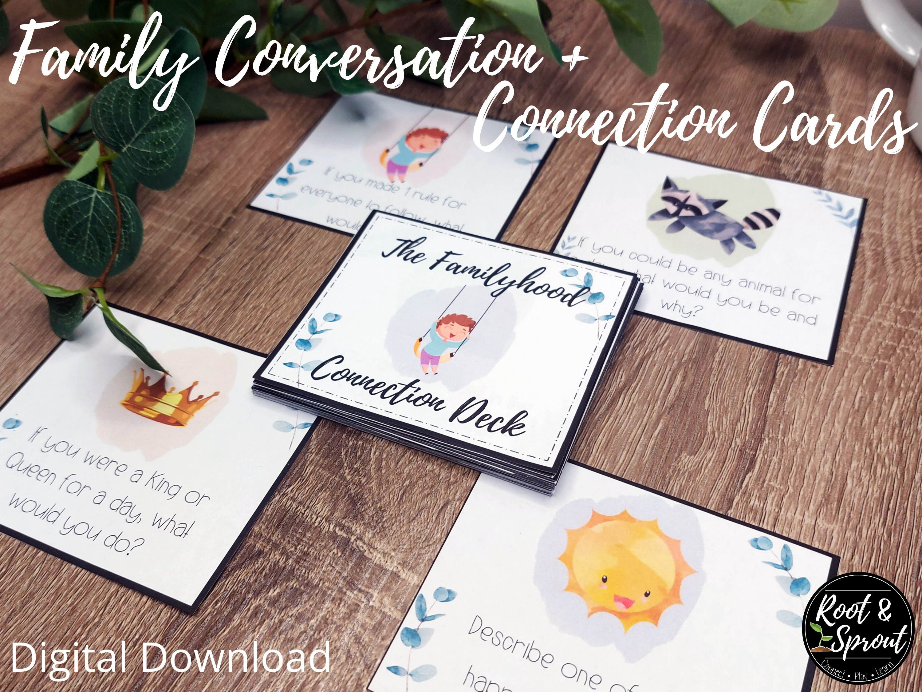 The Familyhood Conversation and Connection Card Deck A - Etsy