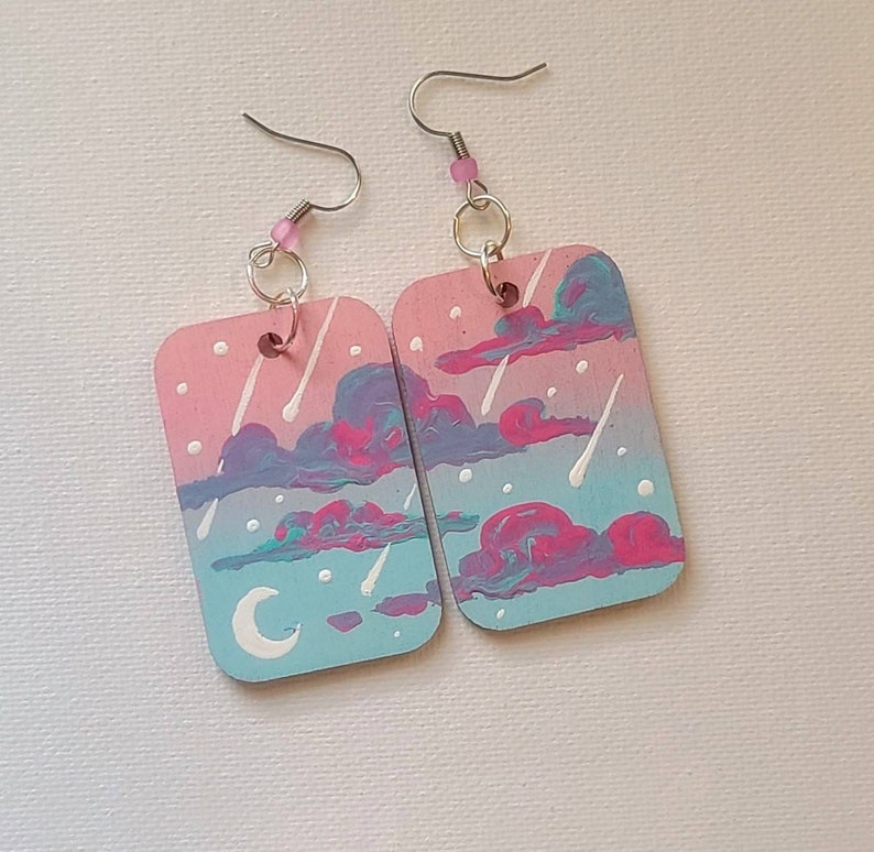 Candy coated skies earrings