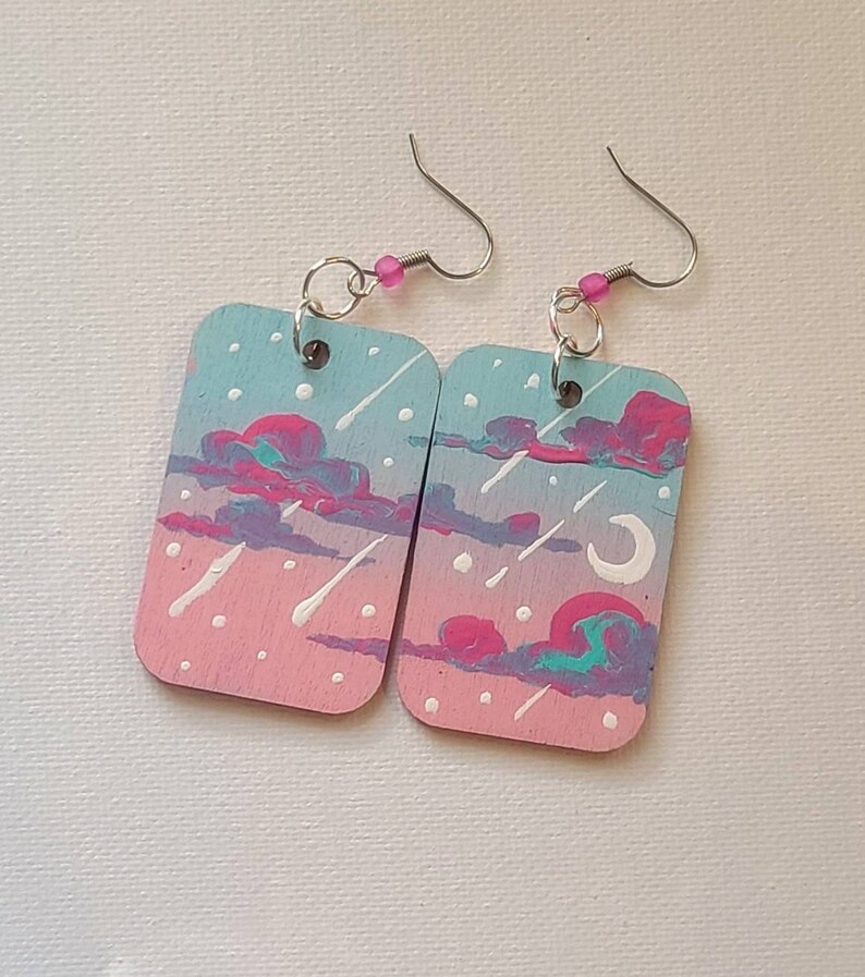 Candy coated skies earrings