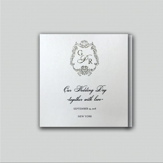 Custom Wedding Programs Wedding Ceremony Program Folded Etsy