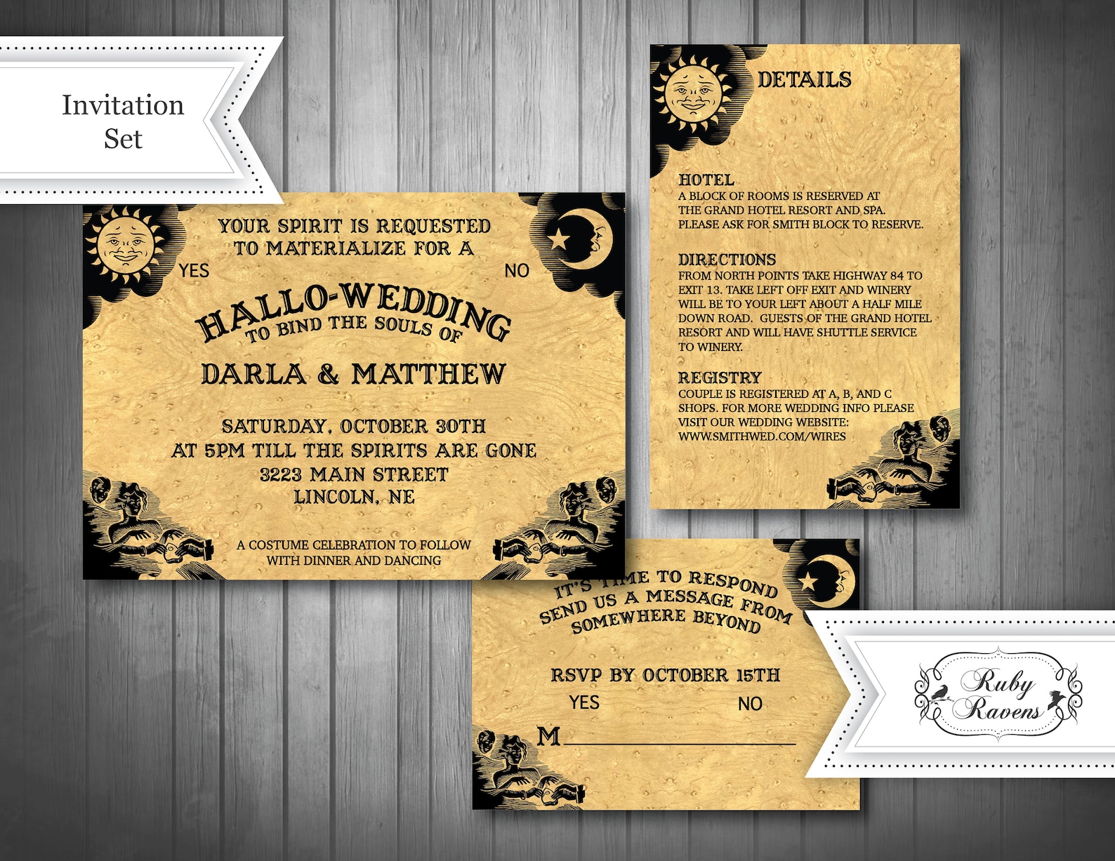 Printable Ouija Board Invitation Spirit Board Wedding Invite Etsy