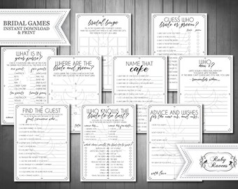 Witchy bridal shower 20 Bridal Shower Bundle Games, Ouija Theme, Gothic Bridal Shower, astrology, halloween bride, tarot card shower
