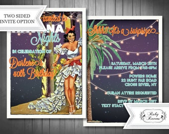 Havana Nights Invitation, Salsa Night Invitation, Havana Invitation, Hot Havana night save the date