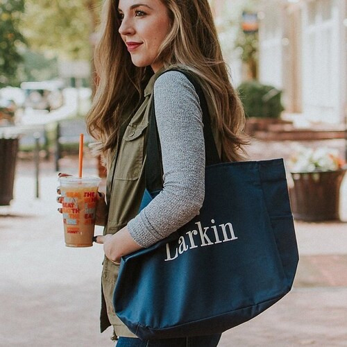 everyday tote bolsa with zipper