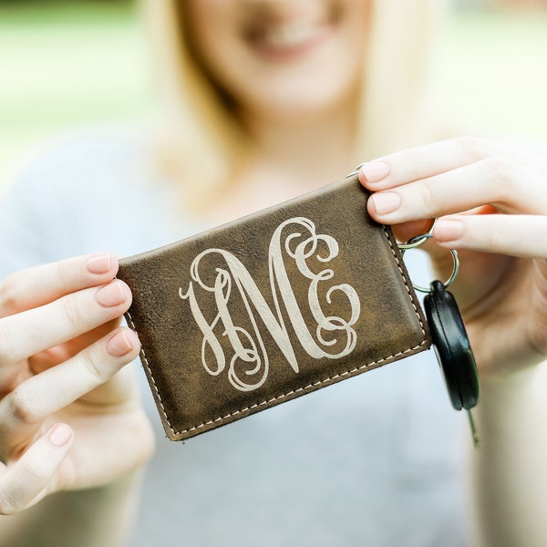 Leather Wallet Chain Etsy