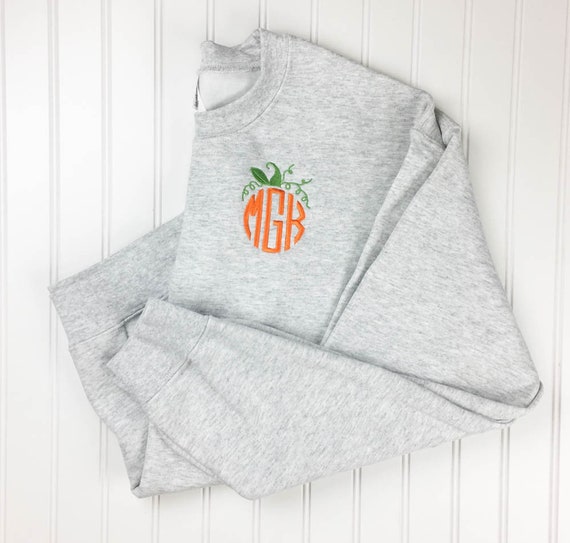 monogram pumpkin sweatshirt