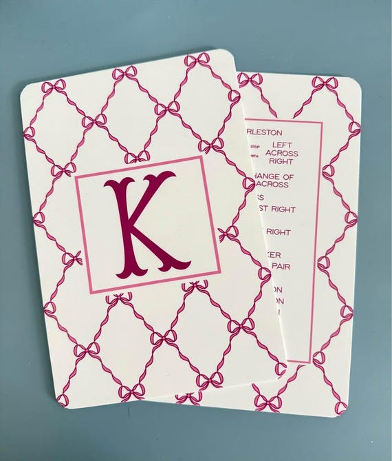 Monogrammed Mahjong Shuffler Set | Personalized Mahjongg Accessory