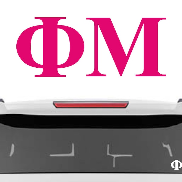 Phi Mu Decal | Sorority Car Decals, Sorority Vinyl Decal, Sorority Laptop Decal, Sorority Decal