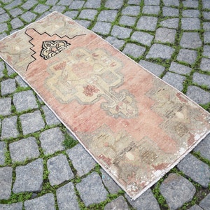 Vintage türkischer Teppich, Anatolischer Teppich, Handgeknüpfter Teppich, Handgeknüpfter Teppich, Handgewebter Teppich, Handgeknüpfter Kleiner Teppich