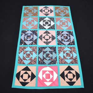 Vintage Turkish Textile Patchwork, 28&#39;&#39; x 47&#39;&#39; Wall Hangings Piece Textile Cover, Terrific Home Decor Sofa Cover,
