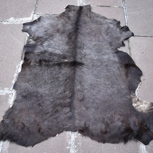 Angora Goat Leather Angora Goatskin Fur Rug, 26&#39;&#39; x 34&#39;&#39; Pelt Hide 100% Natural Goat Skin Rug, Home Decor Rug, Goat Skin Area Rug,