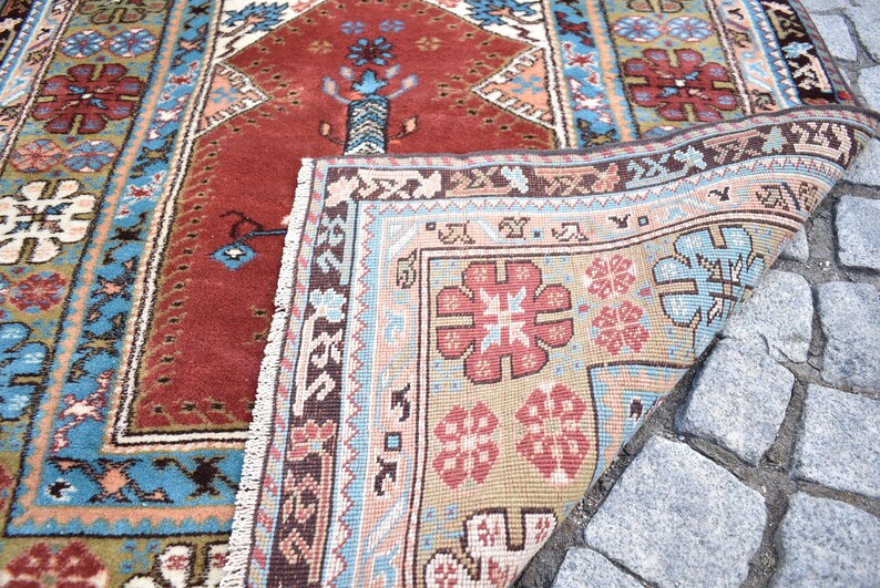 40/'/' x 56/'/' Vintage Anatolian Kula Rug Wool Pile Rug Bohemian Wool Rug Turkish Awesome Kula Rug Hand Woven Anatolian Rug,