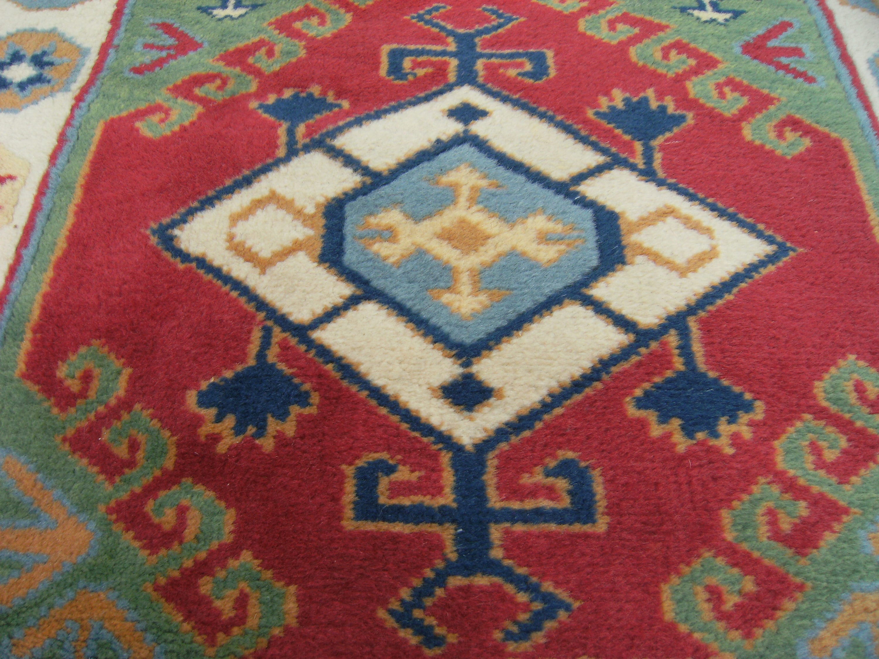 ヴィンテージ トルコ アナトリア ウール ラグ、手織り、34インチ x 51