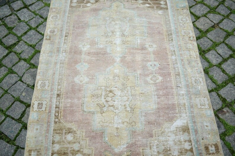 Fabulous Antique Oushak Rug 40/'/' x 67/'/' Anatolian Hand Knotted Distressed Rug Distressed Oushak Area Rug, Organic Wool Rug