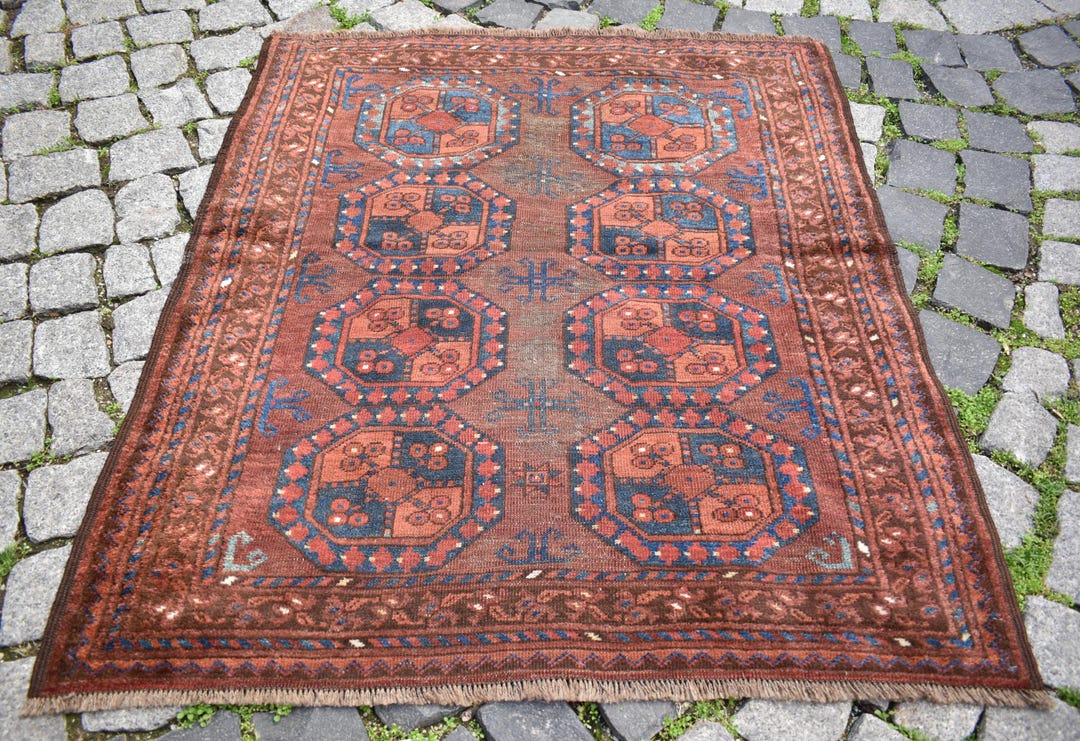 Esin Traditional Rug Fabulous Antique Tribal Ensi Main Rug, 38'' X 42'' Collector Item Rare ...