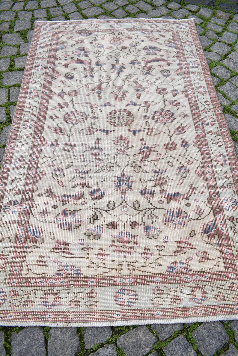 38/'/' x 64/'/' Turkish Rug Anatolian Oushak Area Rug Hand Knotted Rug Organic Wool Rug Soft Color Oushak Rug, Vintage Muted Dye Oushak Rug