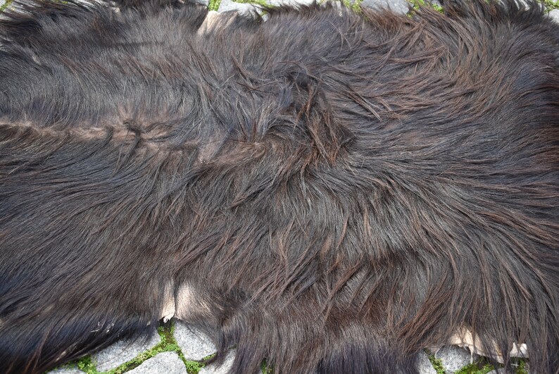 Angora Goat Leather Awesome Home Decor Goat Skin, Pelt Hide 100/% Natural Goat Skin Rug Angora Goatskin Fur Rug 2/'9/'/' x 4/'2/'/' ft