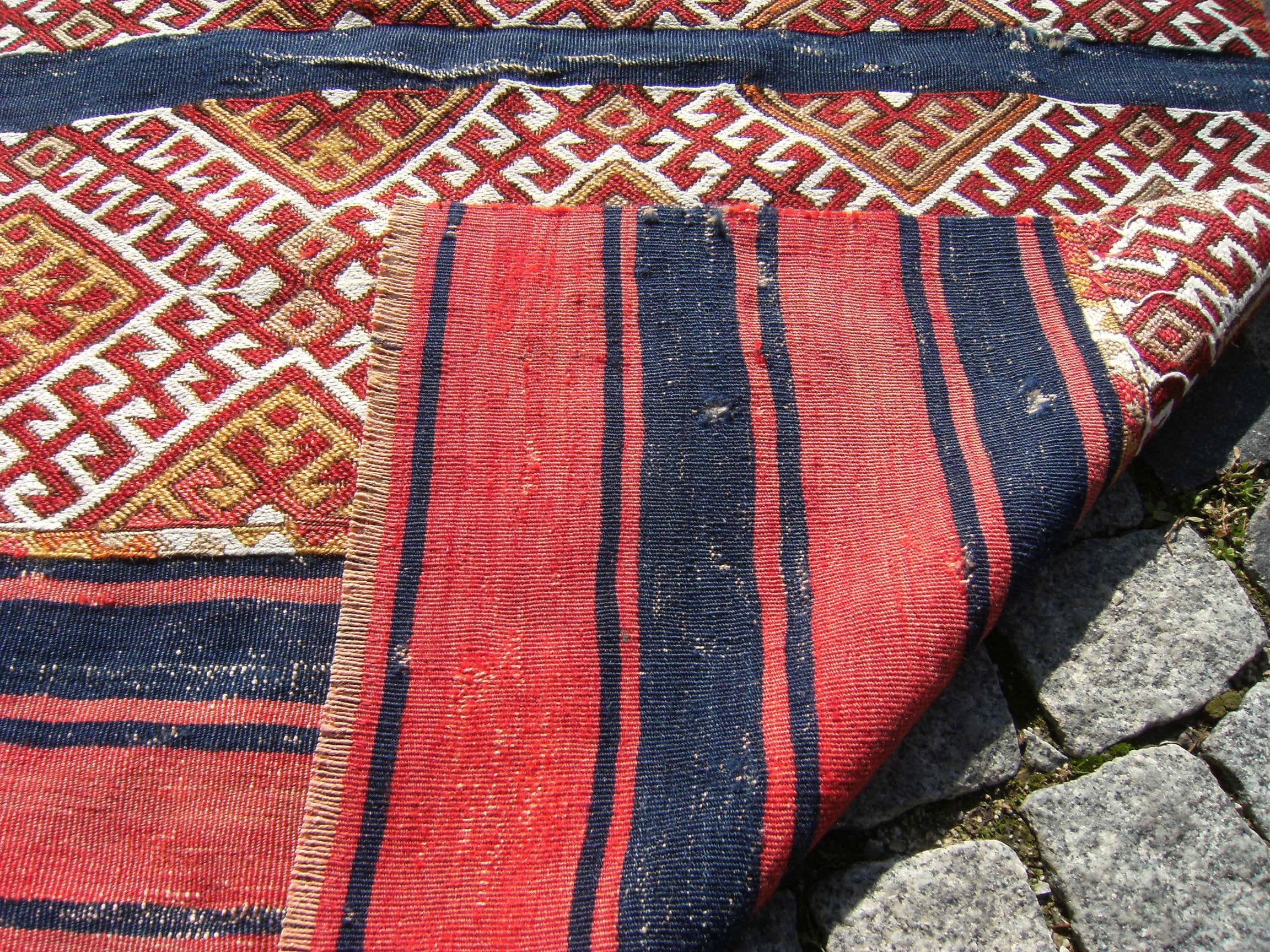 アンティーク トルコ スマック キリム チュバル、東アナトリア ラグ