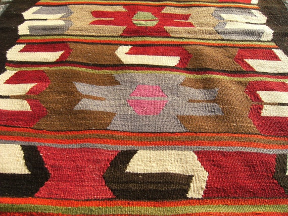 一点物ビンテージラグ・キリム（トルコ、アナトリア）167 x 189cm トルコのヴィンテージラグ -アナトリアキリム- | ボー・デコール