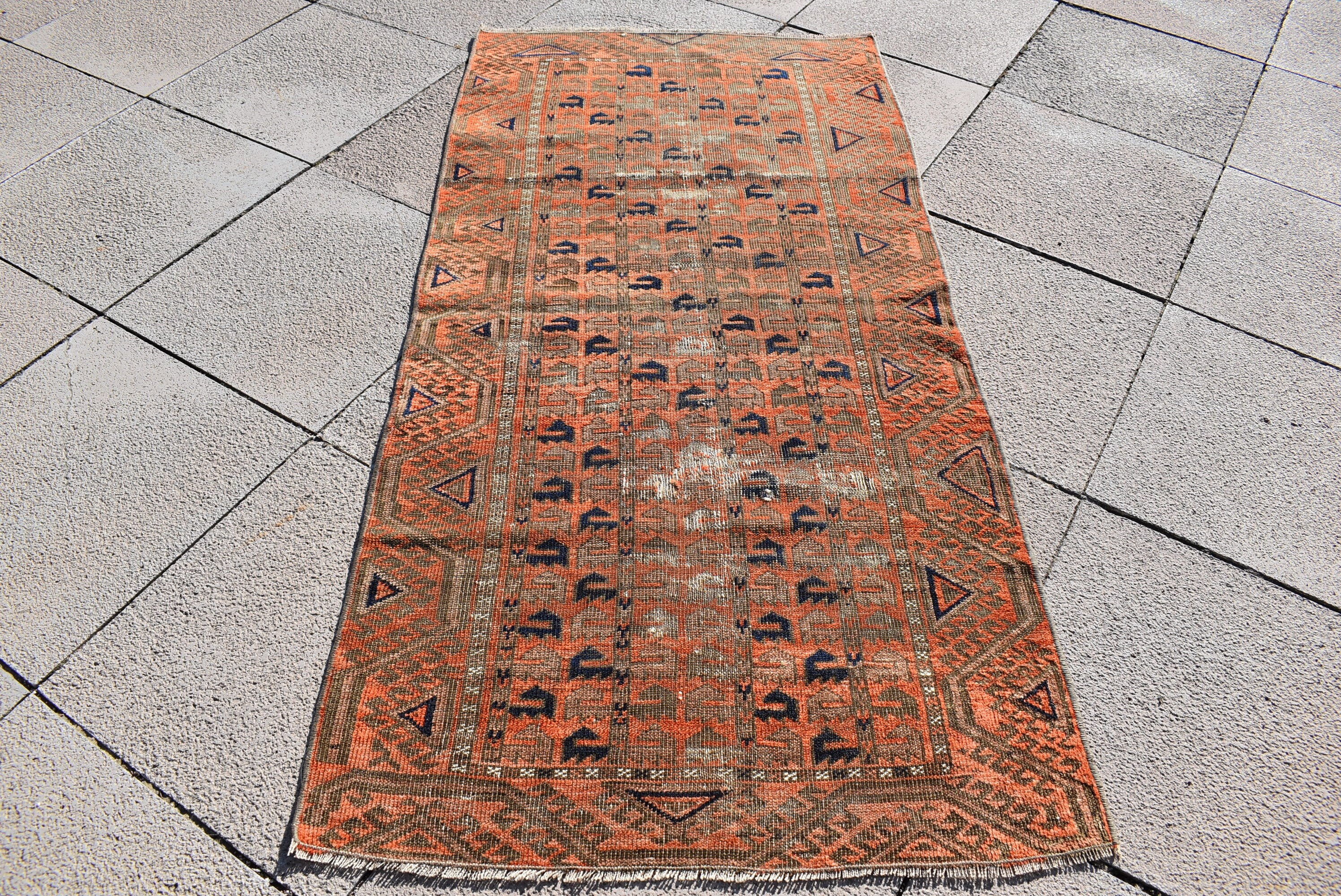 Fabulous Antique Tribal Rug 2'4 x 4'9 ft Rare Etsy