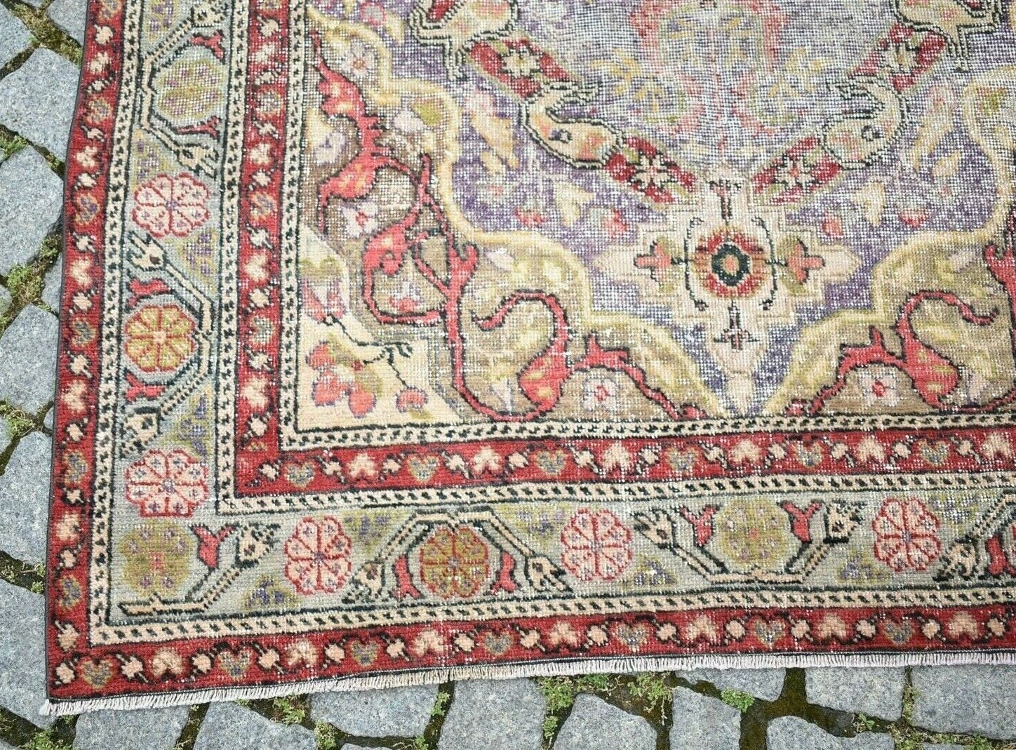 ヴィンテージ トルコ カッパドキア ラグ、メダリオン ウール