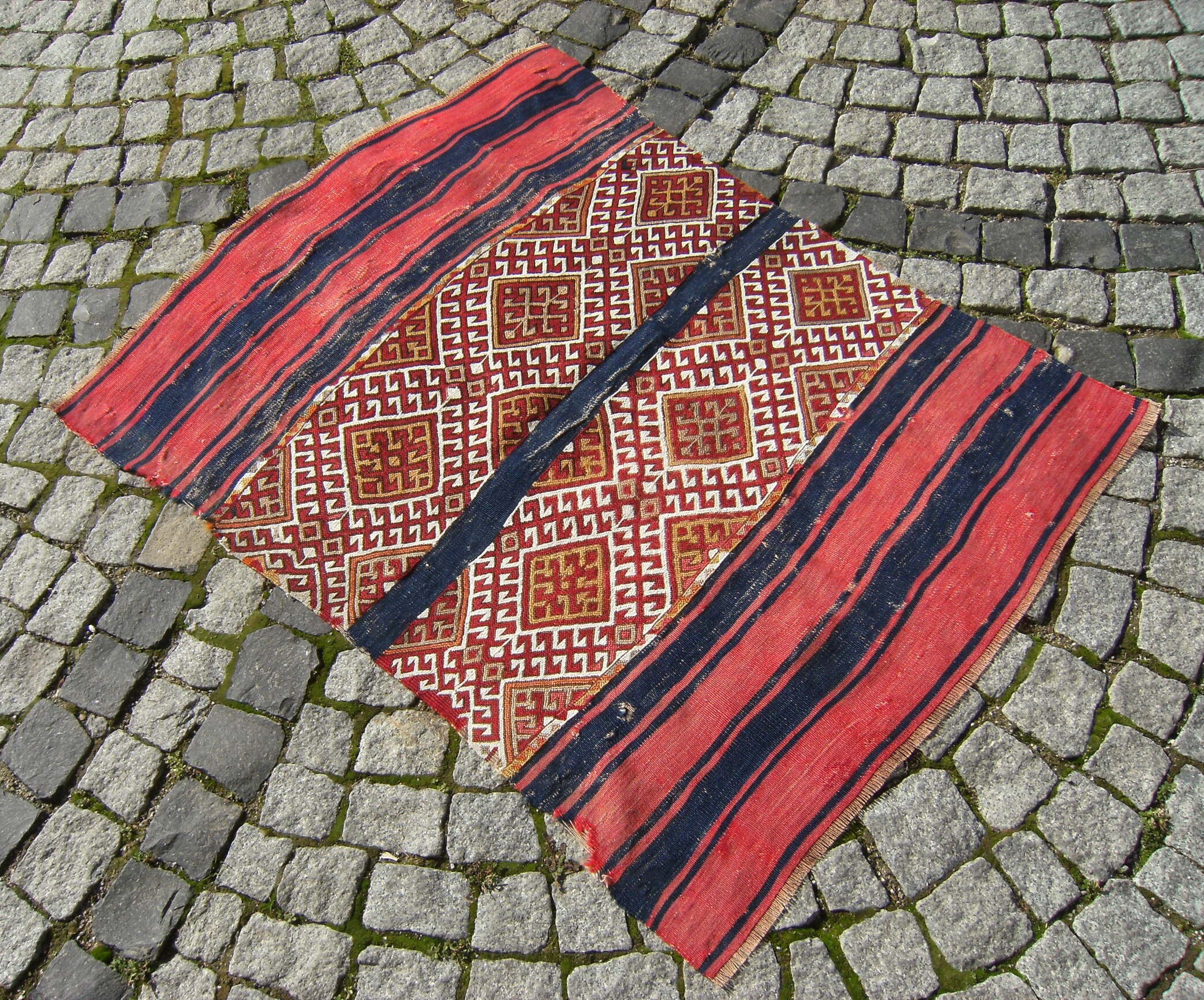 アンティーク トルコ スマック キリム チュバル、東アナトリア ラグ