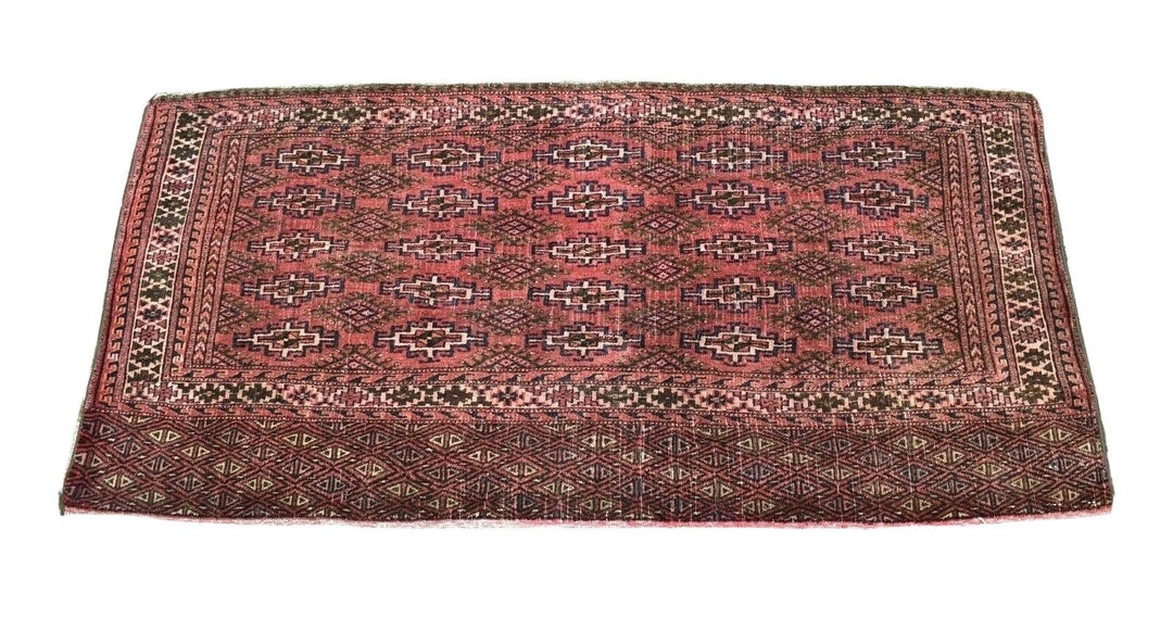 Yumosh Rug Antique Yomud Rug, Turkoman Tribal Wool Rug, 4'3'' X 2'1'' - Etsy