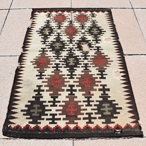 Fabulous Antique Shirvan Kilim Bag Face 20'' X 31'' Caucasian Collectors Piece Distressed Shirvan Bag Face