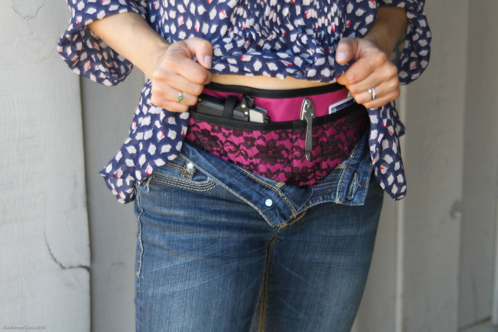 Concealed carry holster for women Tactical Lace Magenta and Etsy