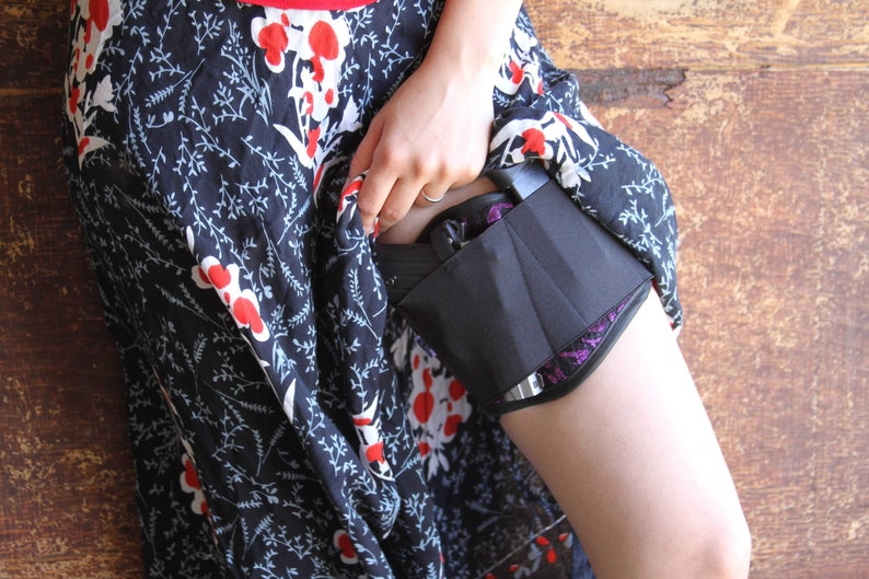 Tactical Lace Thigh Holster Concealed Carry Holster Garter Etsy