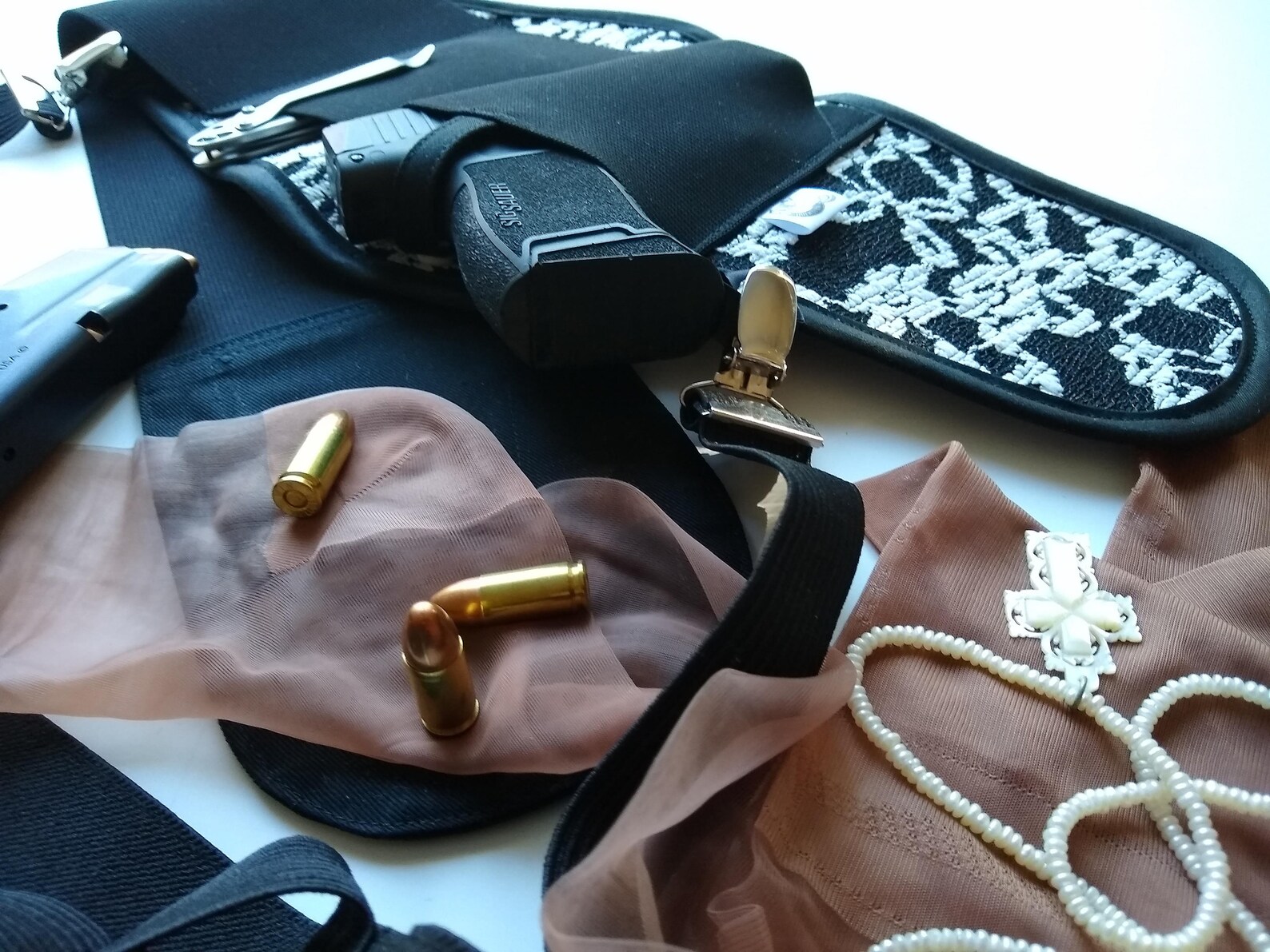 Lace Thigh Holster Concealed Carry Holster Garter Belt Not Etsy