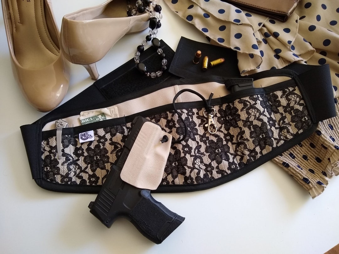 Women's Concealed Carry Holster Corset Holster Black Etsy