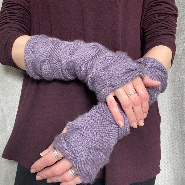 Knit Wristwarmers | Handwarmers | Fingerless Gloves | Mitts | Knitting Pattern | Digital Knitting Pattern | Gift | Knitter
