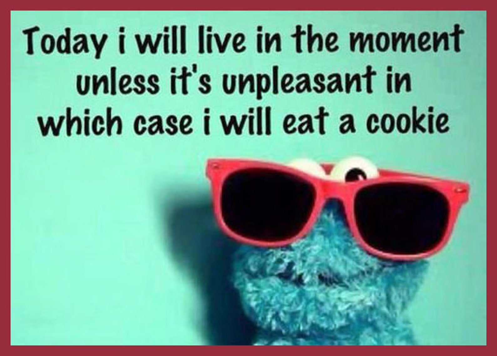 Men's Ladies T SHIRT funny Cookie Monster live in the image 0.