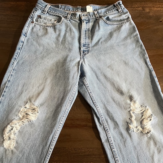 Vintage 1990s Trashed Levi’s 560 Jeans Size 36