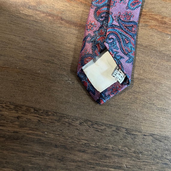 Vintage 1980s Paisley Silk Tie by Cacharel - image 3