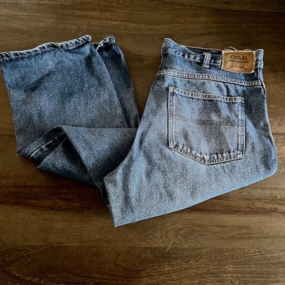 Vintage 1990s Distressed Cintas Work Jeans  Size 3