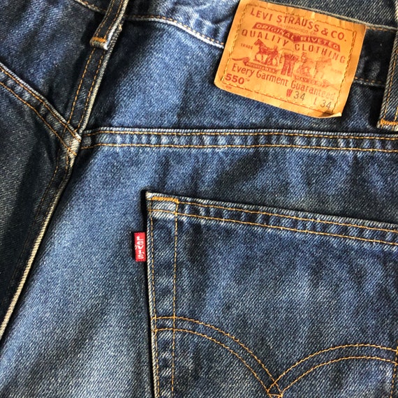 Vintage 1990s Levi’s 550 Jeans Size 34x34 - image 8