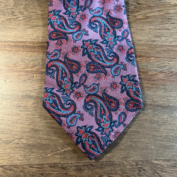 Vintage 1980s Paisley Silk Tie by Cacharel - image 2