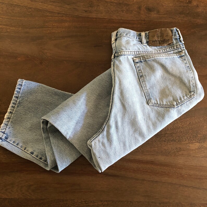 Vintage 1990s Destroyed Wrangler Jeans Size 36 image 1