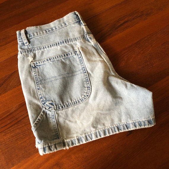 Vintage 1990s Tommy Hilfiger Distressed Jean Shor… - image 3