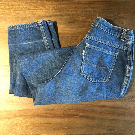 Vintage 1980s Distressed Levi’s Pleated Jeans Size