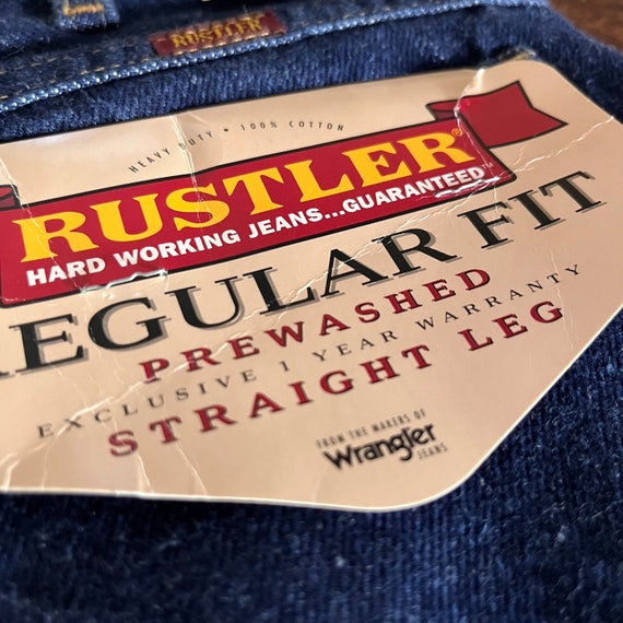 Vintage 1980s Rustler Wrangler Jeans Size 32x30 W… - image 9