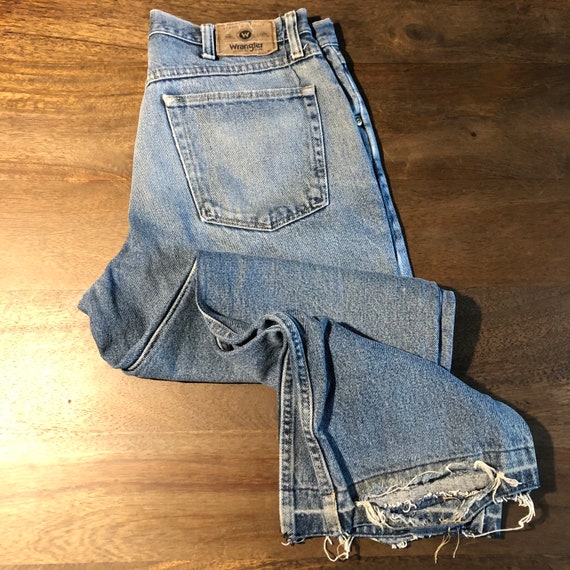 Vintage 1990s Distressed Wrangler Jeans Size 34 - image 10