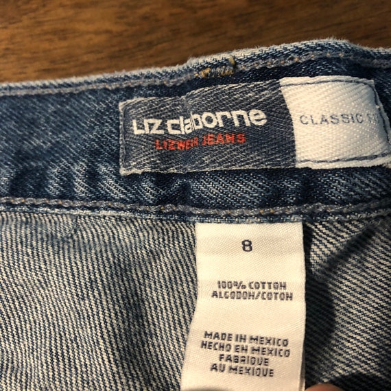 Vintage 1990s Liz Claiborne  Liz Wear Jean Shorts… - image 3