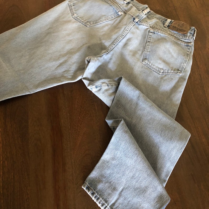 Vintage 1990s Destroyed Wrangler Jeans Size 36 image 7