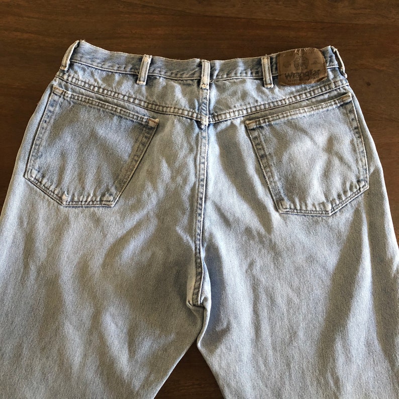 Vintage 1990s Destroyed Wrangler Jeans Size 36 image 3