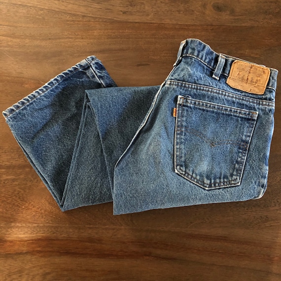 Vintage 1970s Levi’s 517 Orange Tab Jeans Size 34