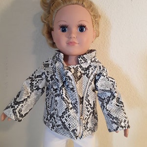18 inch Girl Doll Motorcycle Jacket #358
